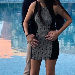 Black and white dress